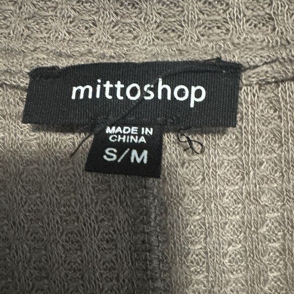 Mittoshop Cardigan Womens S/M Brown Button Front Long Sleeve Side Slit - Picture 9 of 16